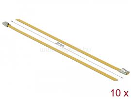 DELOCK rozsdamentes acél kábelkötegek hossza 200 x szélesség 4,6 mm sárga 10 db. DL18785 small