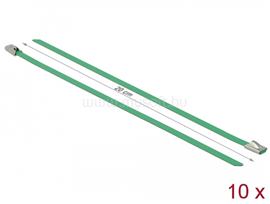 DELOCK rozsdamentes acél kábelkötegek hossza 200 x szélesség 4,6 mm zöld 10 db. DL18801 small