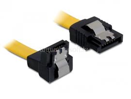 DELOCK SATA 6 Gb/s le/egyenes kábel, fém, 10 cm DL82798 small