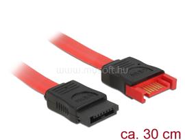 DELOCK SATA 6 Gb/s-s bővítőkábel csatlakozódugóval > SATA-s, csatlakozóhüvellyel, 30 cm, piros DL83953 small