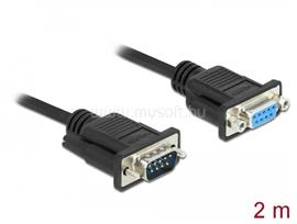 DELOCK Sub-D9-es, RS-232 soros kábel, apa-anya, 2 m DL86602 small