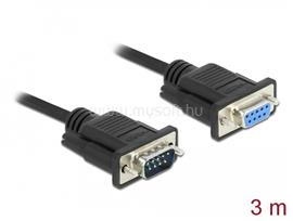 DELOCK Sub-D9-es, RS-232 soros kábel, apa-anya, 3 m DL86584 small