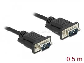 DELOCK Sub-D9-es, RS-232 soros kábel, apa-apa, 0,5 m DL86612 small