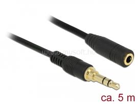DELOCK Sztereó jack hosszabbító kábel 3,5 mm 3-tűs apa > anya 5 m hosszú fekete DL85590 small