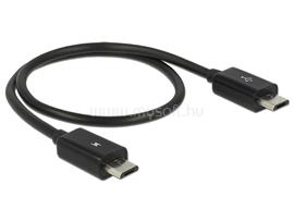 DELOCK Tápfeszültség-megosztó kábel Micro USB-B dugó > Micro USB-B dugó OTG DL83570 small