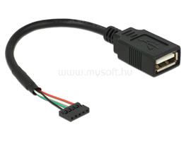 DELOCK USB 2.0-s csatlakozóhüvellyel ellátott kábel, 2,00 mm, 5 tűs > USB 2.0 A-típusú csatlakozó DL84831 small