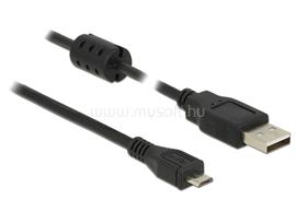 DELOCK USB 2.0-s kábel A-típusú csatlakozódugóval > USB 2.0 Micro-B csatlakozódugóval, 0,5 m, fekete DL84900 small