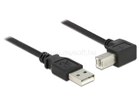 DELOCK USB 2.0-s kábel A-típusú dugó > USB 2.0 B-típusú dugó derékszögű 1,5 m fekete DL84810 small