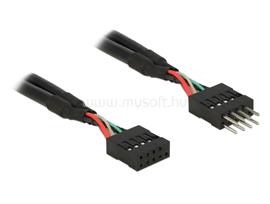 DELOCK USB 2.0 tűs fejléc hosszabbító kábel 10 tűs apa/anya 50 cm DL83874 small
