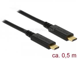 DELOCK USB 3.1 Gen 2 (10 Gbps) kábel Type-C a Type-C 0,5 m 3 A E-Marker DL83042 small