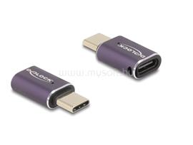 DELOCK USB Adapter 40 Gbps USB Type-C PD 3.1 240 W csatlakozódugóval - csatlakozóhüvellyel, portkímélővel 8K 60 Hz fém DL60286 small