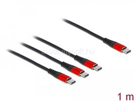 DELOCK USB Ladekabel 3 in 1 USB Type-C  zu 3 x USB Type-C  1 m DL86713 small