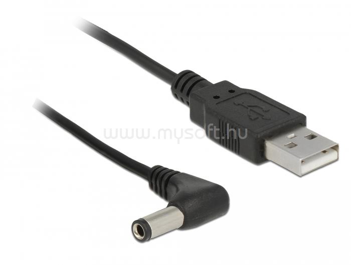 DELOCK USB tápkábel DC 5,5 x 2,5 mm-es 90 -os apára 1,5 m