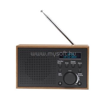 DENVER ENT DAB-46DGR - DAB+ rádió beépített FM rádióval (Sötétszürke)