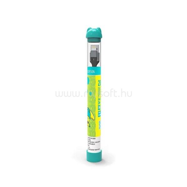 DEVIA ST101708 Gracious Tube USB/Lightning 1m-es fekete adat-és töltőkábel