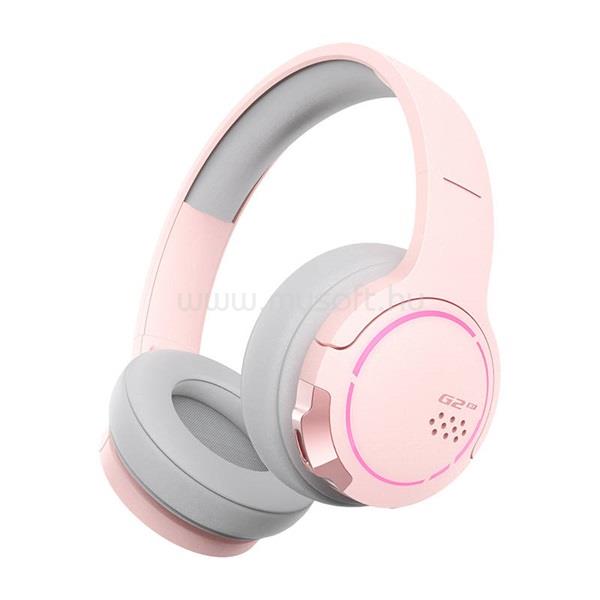 EDIFIER HECATE G2BT Bluetooth gamer fejhallgató (rózsaszín)
