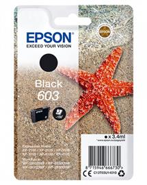 EPSON 603 Eredeti fekete Tengeri csillag tintapatron (150 oldal) C13T03U14010 small