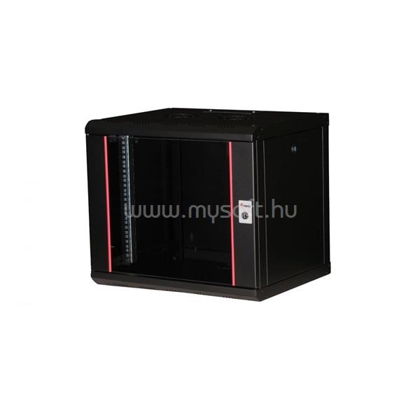 EQUIP Fali Rackszekrény - EPM-09-6045-B-CBAA (19", 9U, 600x450mm, előre szerelt, fekete)