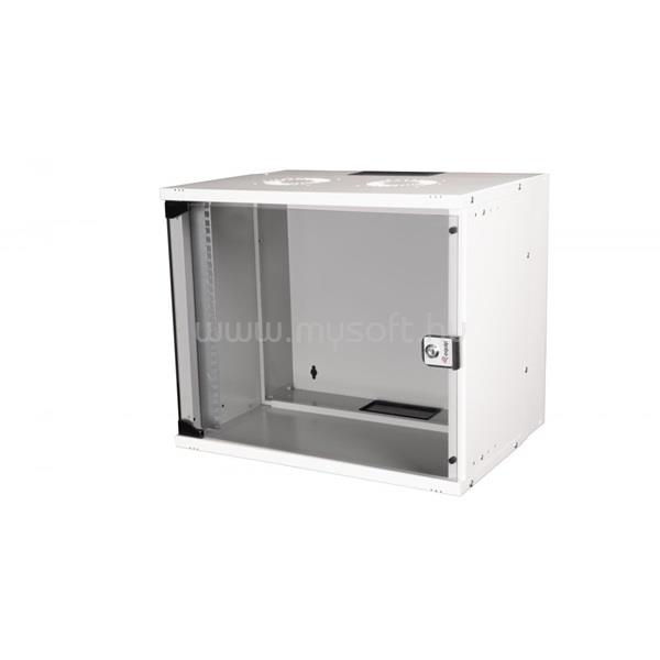 EQUIP Fali Rackszekrény - EWM-09-5440-G (19", 9U, 540x400mm, lapra szerelt, szürke)