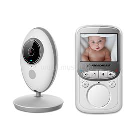 ESPERANZA Juan Baby Monitor 2,4" LCD kijelzővel (fehér-szürke) ESPERANZA_EHM003 small