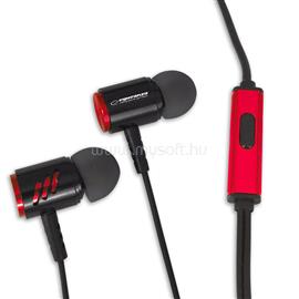 ESPERANZA sztereó mikrofonos fülhallgató (fekete-piros) ESPERANZA_EH207KR small