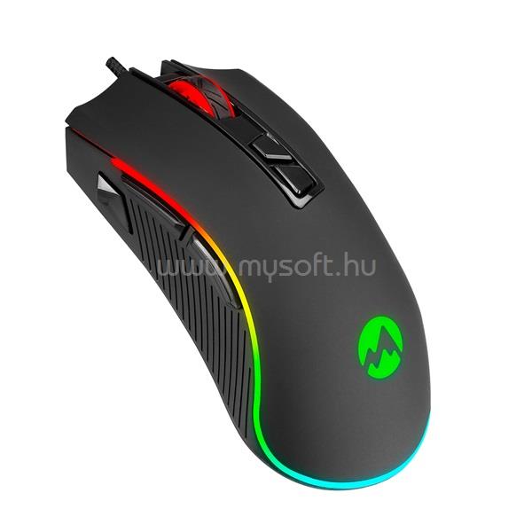 EVEREST SM-G06 SAGITTA RGB gamer vezetékes egér (fekete)