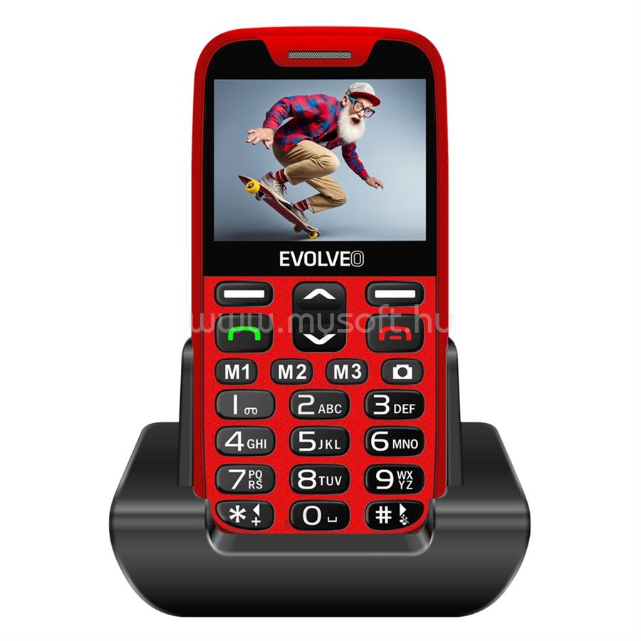 EVOLVEO EASYPHONE XR EP601 mobiltelefon (piros)