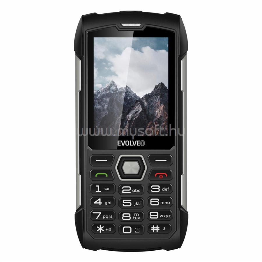 EVOLVEO STRONGPHONE H1 Dual-SIM mobiltelefon (fekete-ezüst)