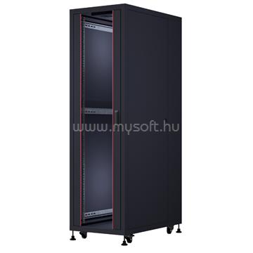 FORMRACK 16U Cosmoline 600x1000 19" szabadon álló rack szekrény - RAL9005 fekete