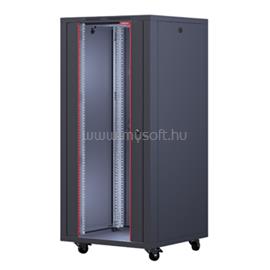 FORMRACK RAL9005 12U Interline 600x600 19" szabadon álló rack szekrény (fekete) INT-12U6060 small