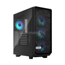 FRACTAL DESIGN Meshify 2 Compact Lite RGB Black TG Light tint fekete (táp nélküli) ablakos ATX ház FD-C-MEL2C-05 small