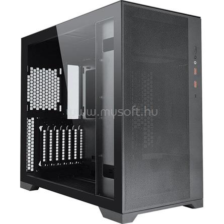 FSP CMT580B fekete (táp nélküli) ablakos E-ATX ház