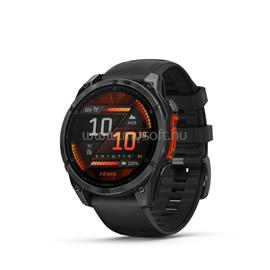 GARMIN fenix 8 47mm AMOLED okosóra fekete szilikon pánttal (sötétszürke) 010-02904-00 small