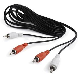 GEMBIRD 2db RCA M/M audio kábel 7.5m fekete CCA-2R2R-7.5M small