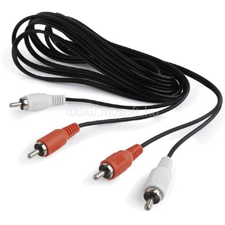 GEMBIRD 2db RCA M/M audio kábel 7.5m fekete