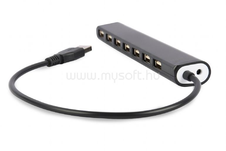 GEMBIRD 7-portos USB2.0 hub (fekete)