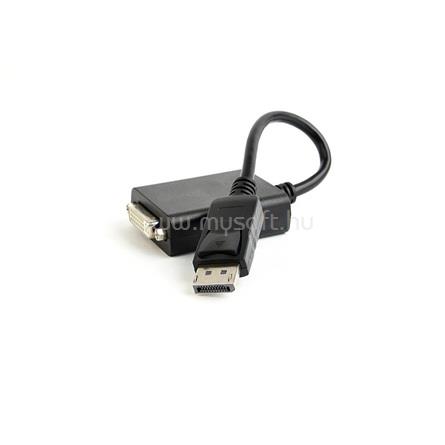 GEMBIRD DisplayPort 1.2 -> DVI-D M/F adapter 0.1m fekete