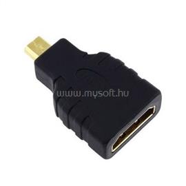 GEMBIRD HDMI micro D -> HDMI M/F adapter fekete A-HDMI-FD small