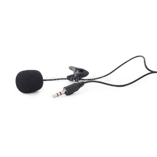 GEMBIRD MIC-211B fekete felcsíptethetős mikrofon