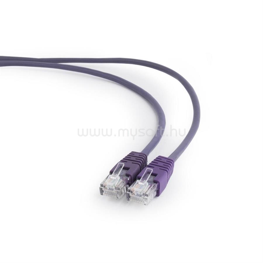 GEMBIRD PP12-0.25M/V patchcord RJ45 cat.5e UTP 0.25m purple