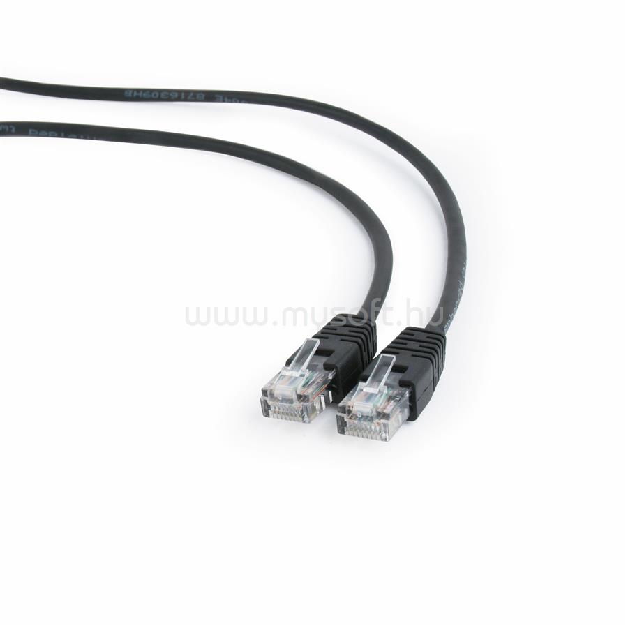 GEMBIRD PP12-2M/BK patch cord RJ45 cat.5e UTP 2m black