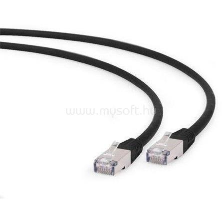 GEMBIRD RJ45 CAT6A FTP M/M adatkábel 0.25m fekete LSZH