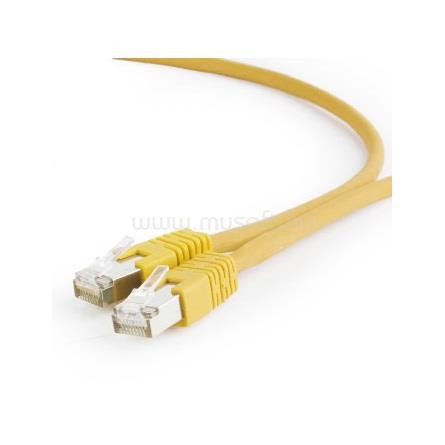 GEMBIRD RJ45 CAT6A S/FTP - RJ45 CAT6A S/FTP M/M adatkábel 0.5m sárga LSZH