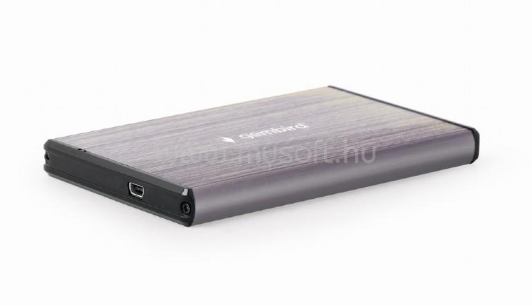 GEMBIRD szálcsiszolt alumínium 2.5" SATA3 USB3.0 külső ház (szürke)