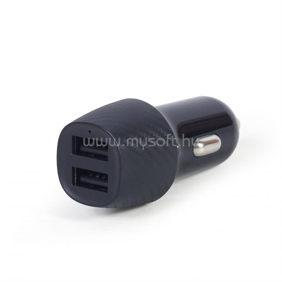 GEMBIRD TA-U2C48A-CAR-01 2port USB 4.8A autós töltő