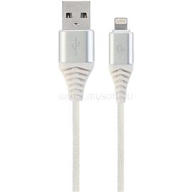 GEMBIRD USB-A 2.0 -> Lightning M/M adatkábel 1m fekete-fehér Premium CC-USB2B-AMLM-1M-BW2 small