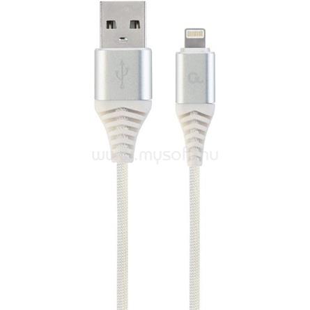 GEMBIRD USB-A 2.0 -> Lightning M/M adatkábel 1m fekete-fehér Premium