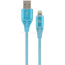 GEMBIRD USB-A 2.0 -> Lightning M/M adatkábel 1m kék-fehér Premium CC-USB2B-AMLM-1M-VW small