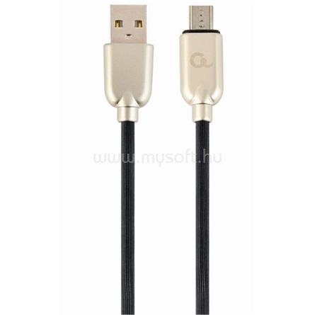 GEMBIRD USB-A 2.0 -> USB-B 2.0 micro M/M adatkábel 2m fekete Premium rubber