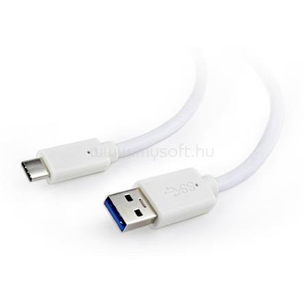 GEMBIRD USB-A 3.0 -> USB-C 3.2 Gen1 M/M adatkábel 0.5m fehér